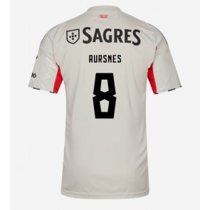 Benfica Fredrik Aursnes #8 Udebanetrøje 2025-26 Kortærmet